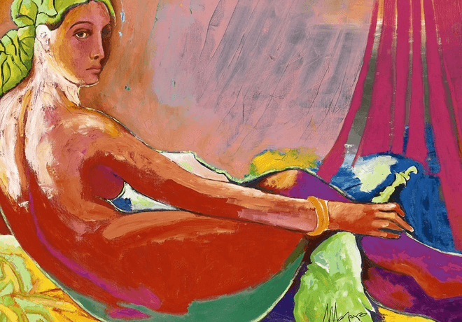 Розовая обнаженная